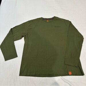 Husqvarna Shirt Mens 2XL Gorpcore Outdoor Hiking Baselayer Olive Green
